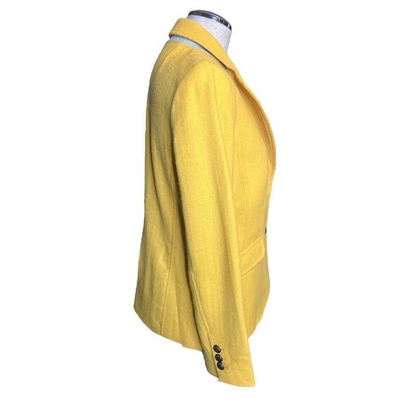Talbots Blazer 6 Golden Yellow Wool Military Style Buttons NWOT - Picture 3 of 7